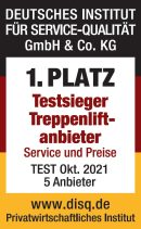 TESTSIEGER Treppenlift-Anbieter